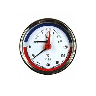 Manomètre thermométrique SUKU NG80, 0-120°C, 0-10 BAR, 1/2 (C35.002575)
