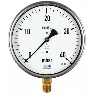 Manomètre à gaz SUKU 5651-160R, M20x1,5 (C21.000517)