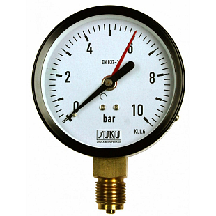 Manomètre SUKU 4451-100R, 0-16 Bar, G1/2 (C21.000115)