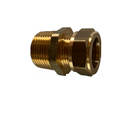 Raccord de radiateur en laiton droit "MT" 3/4" x 22
