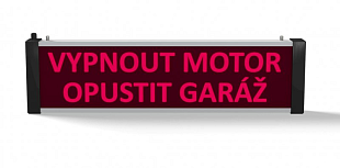 Panneau unilatéral SVN 722 LED Éteindre le moteur, Quitter le garage