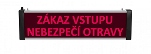 Panneau double face SVN 722/2 LED Interdiction d'entrée, danger d'empoisonnement