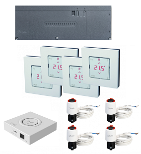 Ensemble Danfoss Icon2 S-4 (pour boîte d'encastrement)