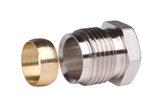 Raccord à compression Danfoss pour tubes en acier et en cuivre 15 mm G 1/2" (013G4115)