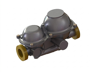 Régulateur de pression de gaz naturel domestique HUTIRA B NG - S, 1 1/4" / 1 1/4", droit, 10 m3/h (44011002)