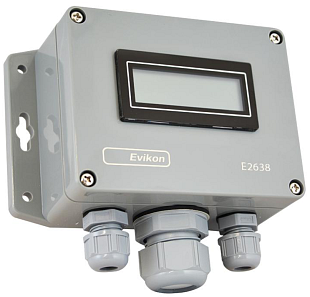 Détecteur de gaz pour monoxyde de carbone avec écran LCD EVIKON E2638-CO2-40K-R-LCD