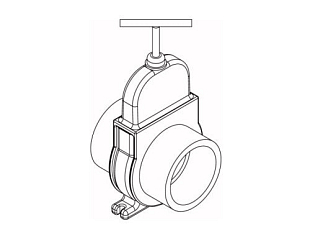 Vanne d'arrêt en plastique Wilo DN 150 (2529809)