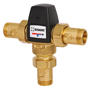 Vanne mélangeuse thermostatique ESBE VTA 523 20-43 °C G 1" avec adaptateur CPF 28 mm