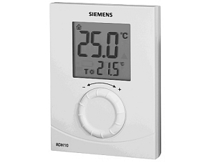 Thermostat d'ambiance numérique avec molette de commande Siemens RDH 10 (RDH10)