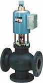 Vanne à bride magnétique Siemens M3P100FY, 120°C, 24 VAC
