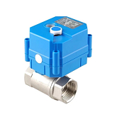 Mini vanne combinée rotative à deux voies Tork DN 20 avec actionneur électrique 230 VAC