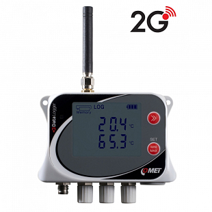 Enregistreur de température sans fil Comet U0141M, avec modem 2G intégré, pour 4 capteurs externes