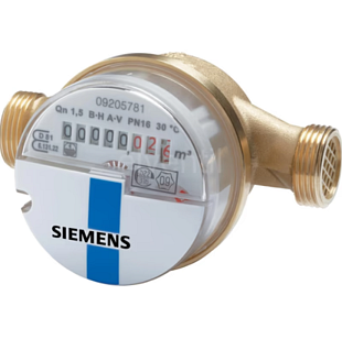 Compteur d'eau domestique Siemens WMDH0000D, raccord G 1 1/4", L = 260 mm