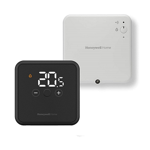 Thermostat numérique sans fil avec modulation Honeywell DT4R, noir (YT43MRFBT32)