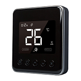 Thermostat numérique Honeywell TF428DN-RSBS_U noir, pour ventilo-convecteur