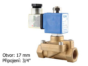 Électrovanne pour huile de chauffage TORK T-YN 404 DN 20, 230 VAC