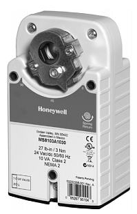 Actionneur à clapet Honeywell Smart avec ressort de rappel S0524-2POS-SW1, 5Nm, 24 VAC, interrupteurs de fin de course