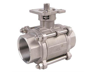 Robinetterie à boisseau sphérique en acier inoxydable avec bride ISO Tork KV903 DN 80