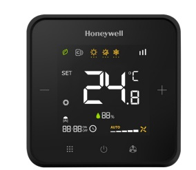 Thermostat pour ventilo-convecteur Honeywell, noir 240V (WTS3B4BMB/N)