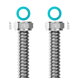 Tuyau READY Merabell DN15 - G3/4" longueur 100 cm