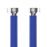Tuyau de raccordement Merabell AQUA FLEXI G1/2"-G1/2" bleu, longueur 30–60 cm