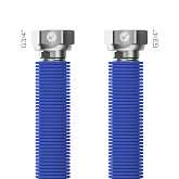 Tuyau de raccordement Merabell AQUA FLEXI G3/4"-G3/4" bleu, longueur 30–60 cm