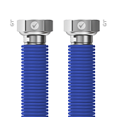 Tuyau de raccordement Merabell AQUA FLEXI G1"-G1" bleu, longueur 30–60 cm