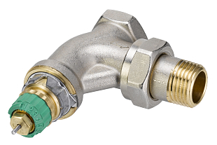 Vanne d'angle pour radiateur Danfoss RA-DV 1/2" DN 15 (013G7713)