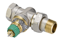 Vanne de radiateur droite Danfoss RA-DV 1/2" DN 15 (013G7714)