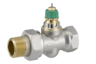 Vanne de radiateur droite Danfoss RA-DV 3/4" DN 20 (013G7716)
