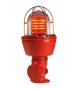 SIRENA Maják LED - EX 070 FLR S (ATEX EX-D) _ 120/240 V; AC; červená; Barva základny: červená; IP66