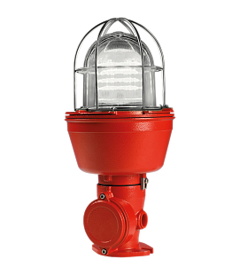 SIRENA Maják LED - EX 070 FLR S (ATEX EX-D) _ 120/240 V; AC; čirá; Barva základny: červená; IP66