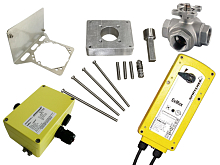 Ensemble Schischek EXMAX-15.30 et vanne à boisseau sphérique trois voies T-KV904.25 (SCH25.103)