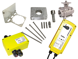 Ensemble Schischek EXMAX-15.30-Y et vanne à boisseau sphérique à deux voies T-KV903.25 (SCH25.202)