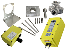 Ensemble Schischek EXMAX-50-F et vanne à boisseau sphérique trois voies T-KV904.50 (SCH50.101)