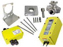 Ensemble Schischek EXMAX-50.75-Y et vanne à boisseau sphérique trois voies T-KV904.50 (SCH50.102)